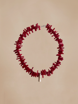 Fringe Coral Necklace
