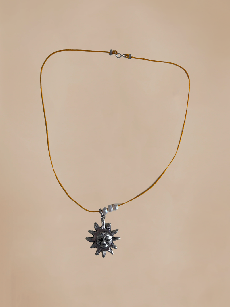 Silver Sun Necklace